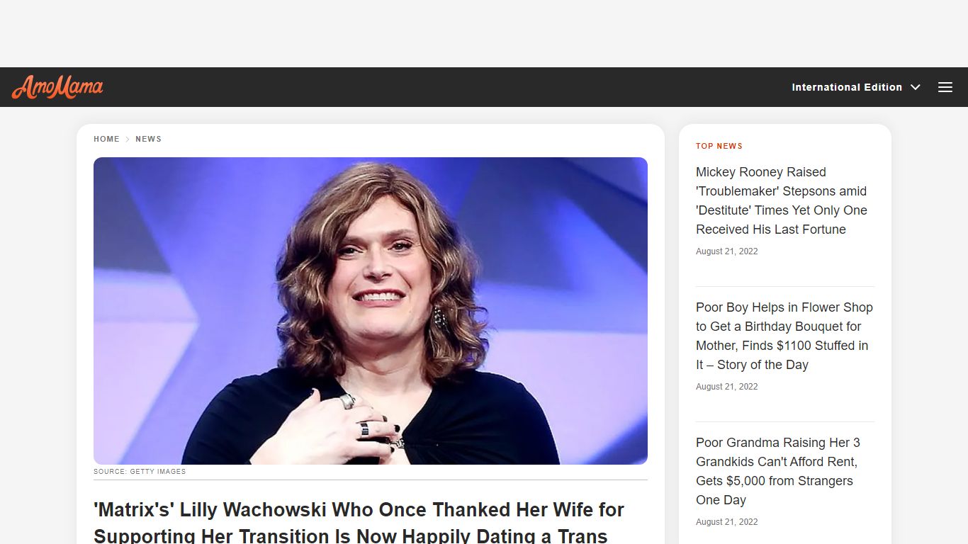 'Matrix's' Lilly Wachowski Who Once Thanked Her Wife for ... - AmoMama